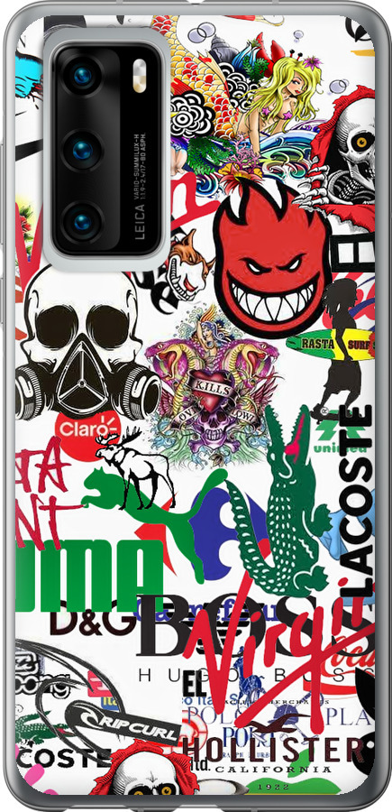 Many different logos