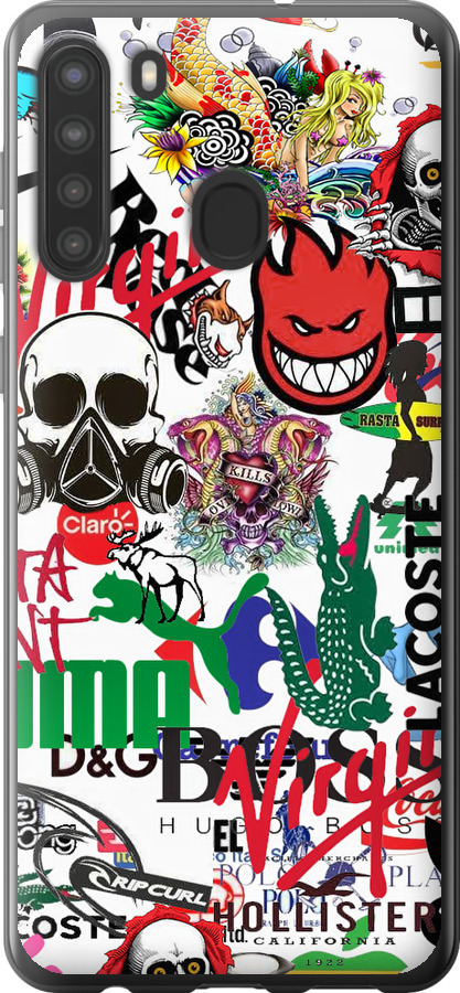 Many different logos