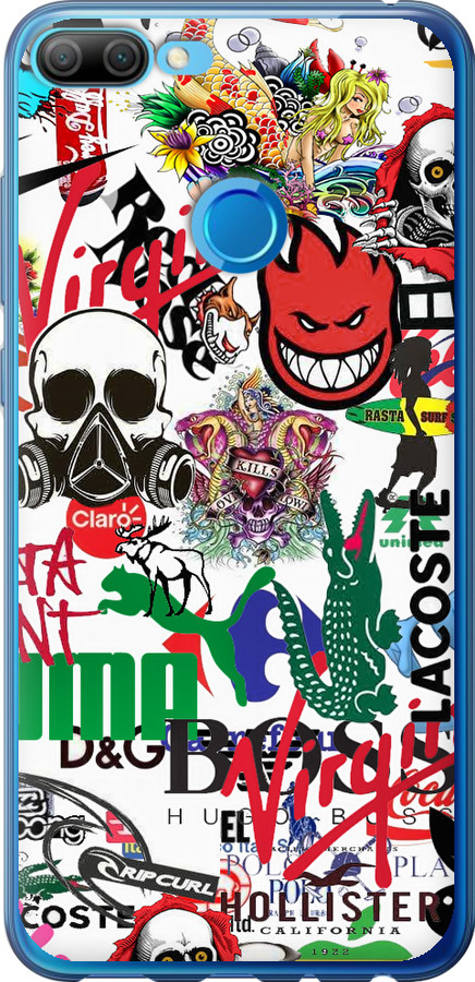 Many different logos