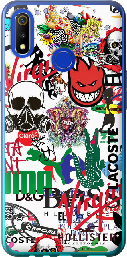 Many different logos