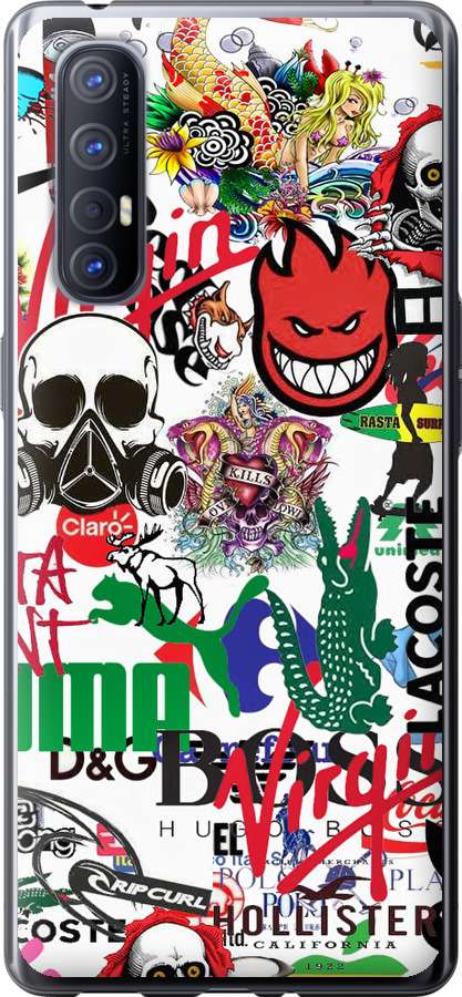 Many different logos