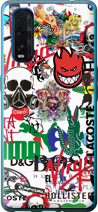 Many different logos