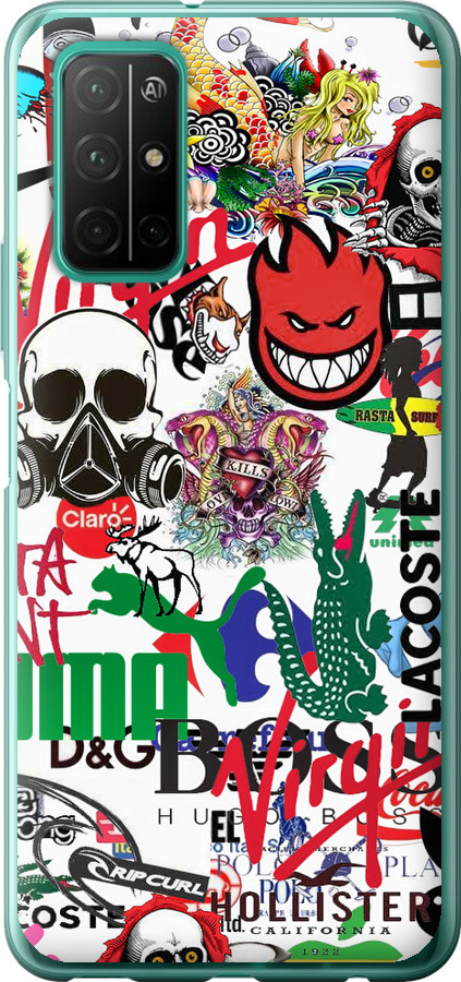 Many different logos