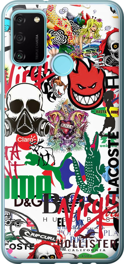 Many different logos