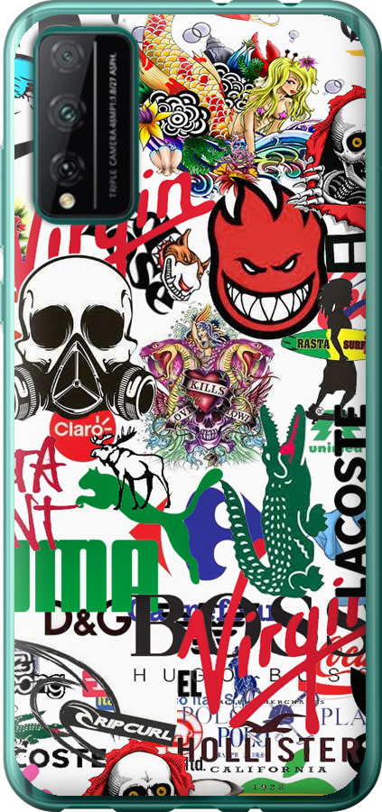 Many different logos