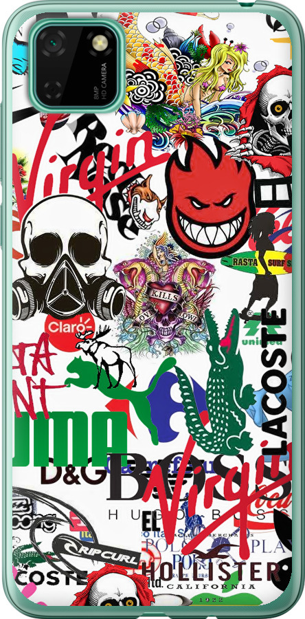 Many different logos