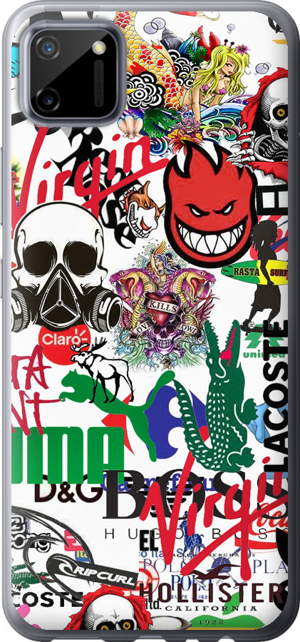 Many different logos