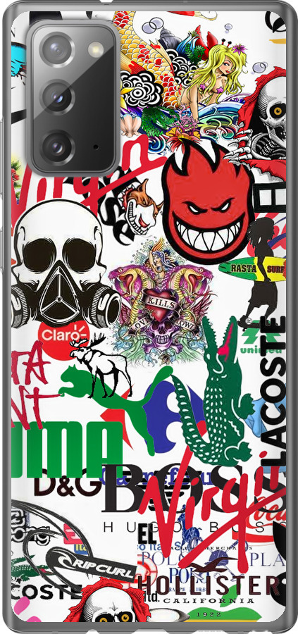 Many different logos