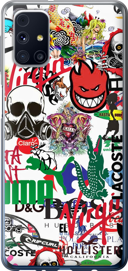 Many different logos