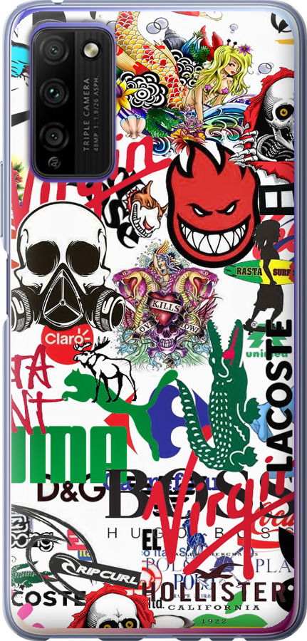 Many different logos