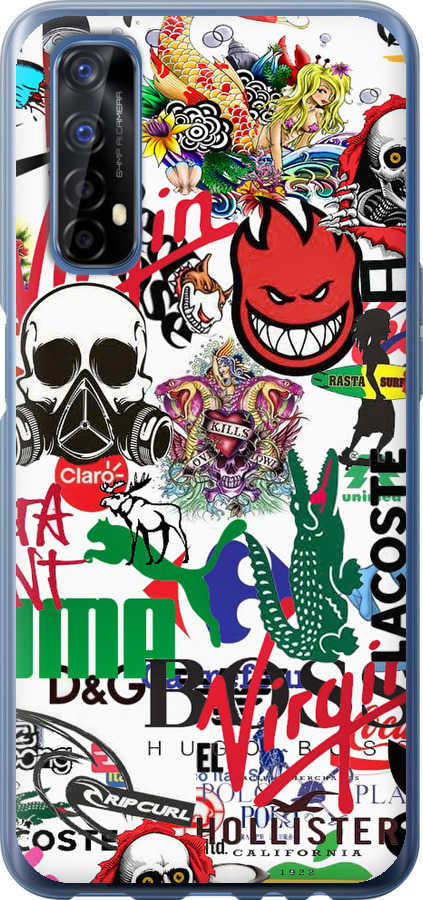 Many different logos