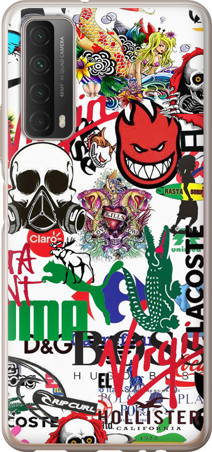 Many different logos