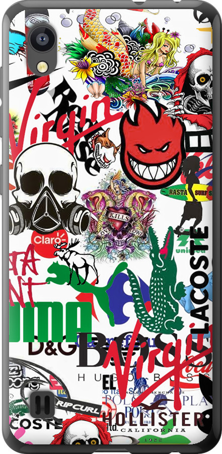 Many different logos