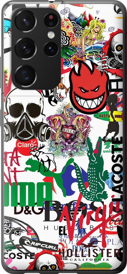 Many different logos