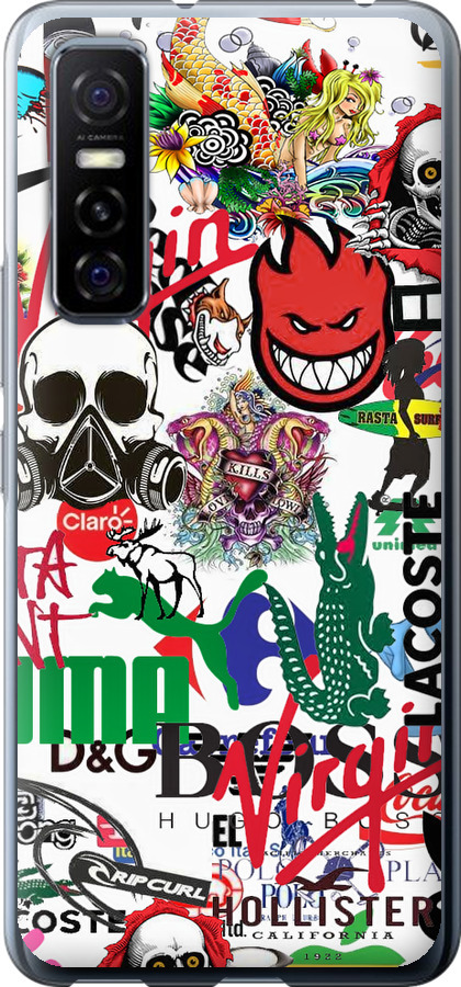 Many different logos