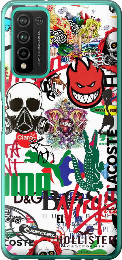 Many different logos
