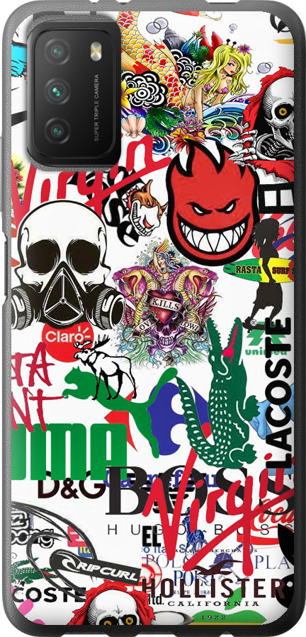 Many different logos