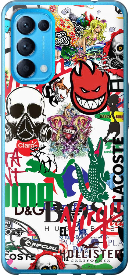 Many different logos