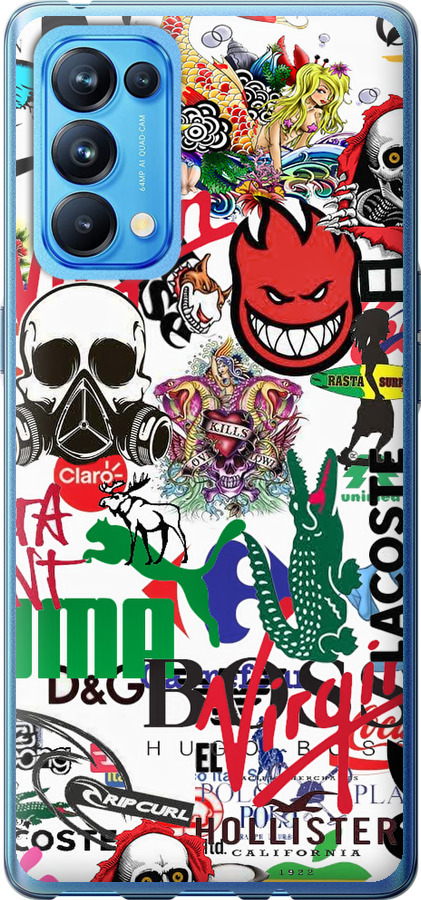 Many different logos