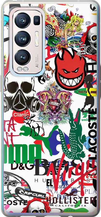 Many different logos
