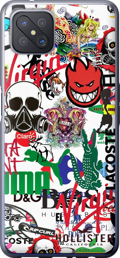 Many different logos