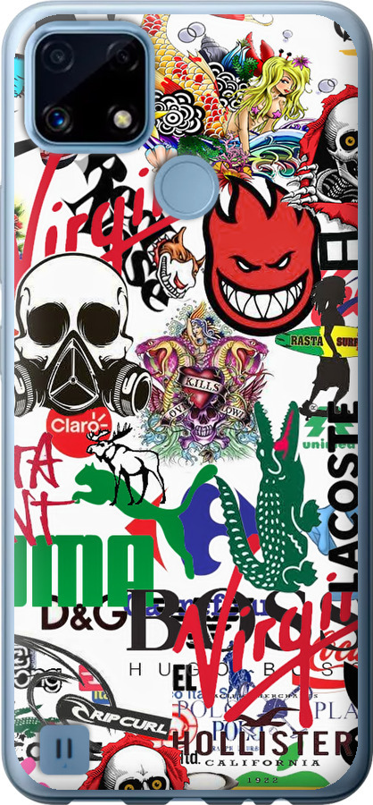 Many different logos