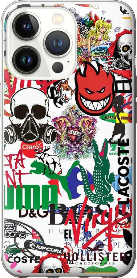 Many different logos