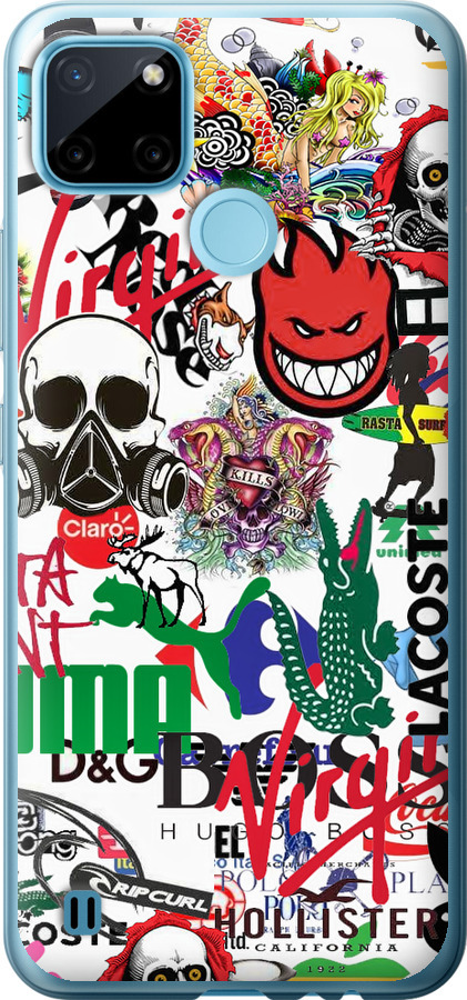 Many different logos