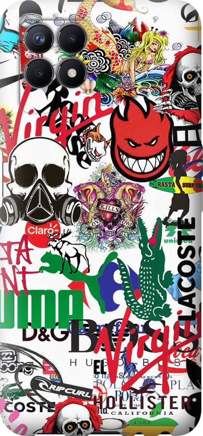 Many different logos
