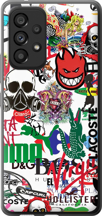Many different logos