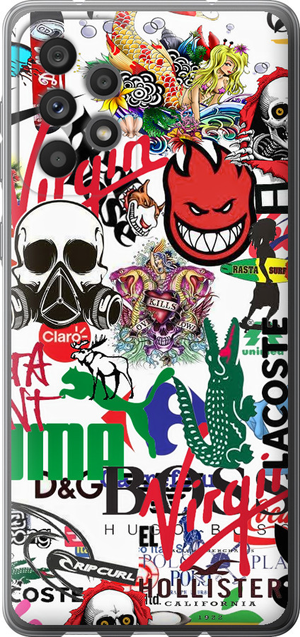 Many different logos