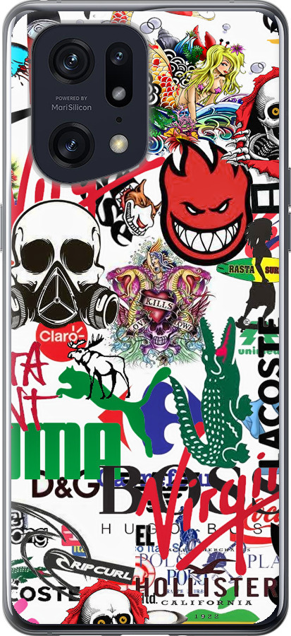Many different logos
