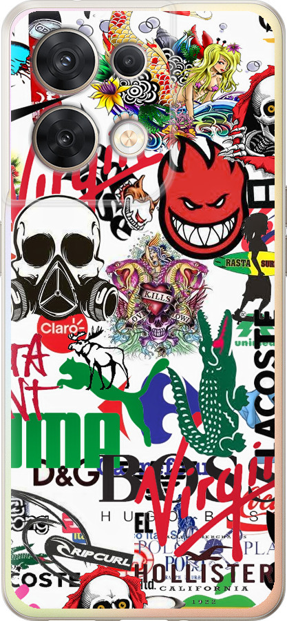 Many different logos