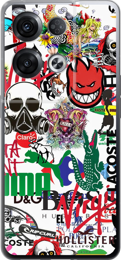 Many different logos