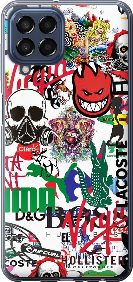 Many different logos