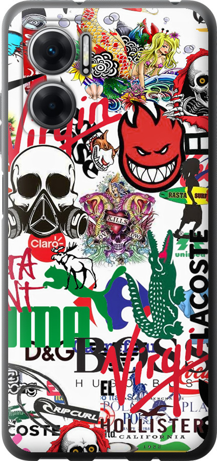 Many different logos