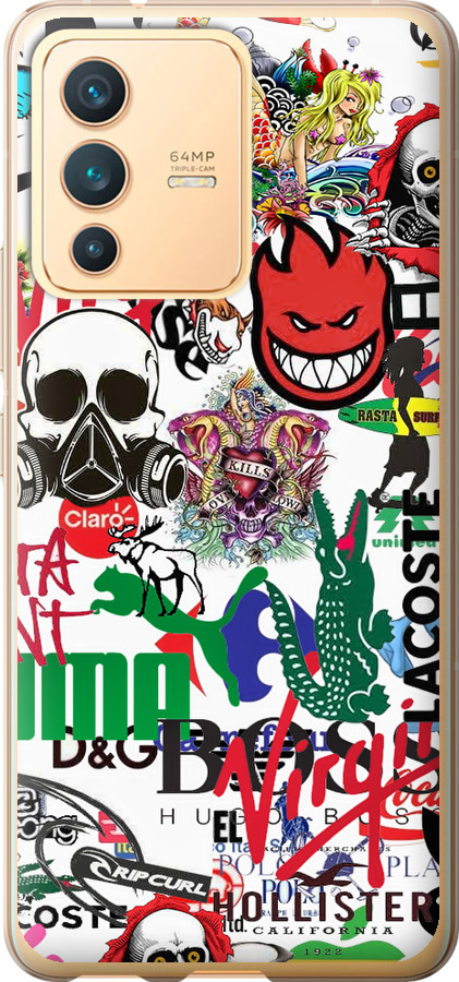 Many different logos