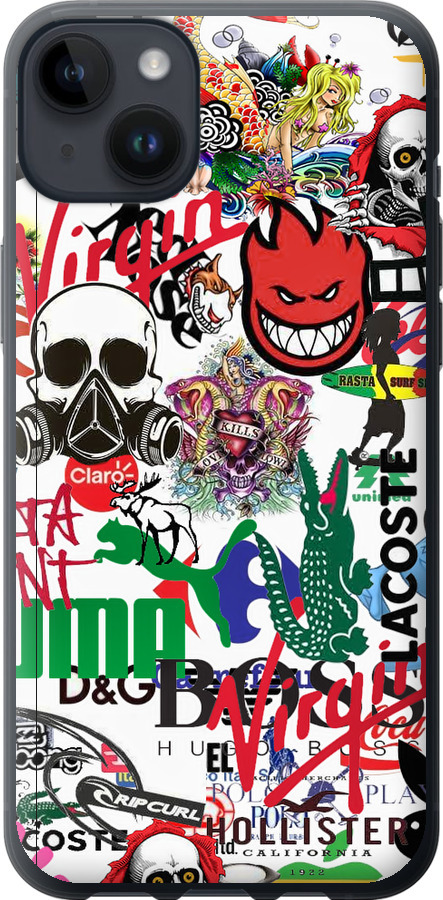 Many different logos