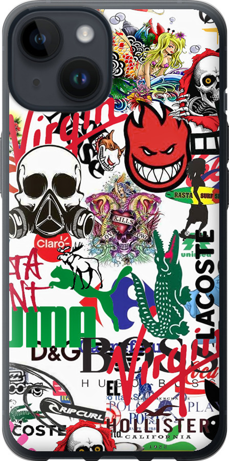 Many different logos
