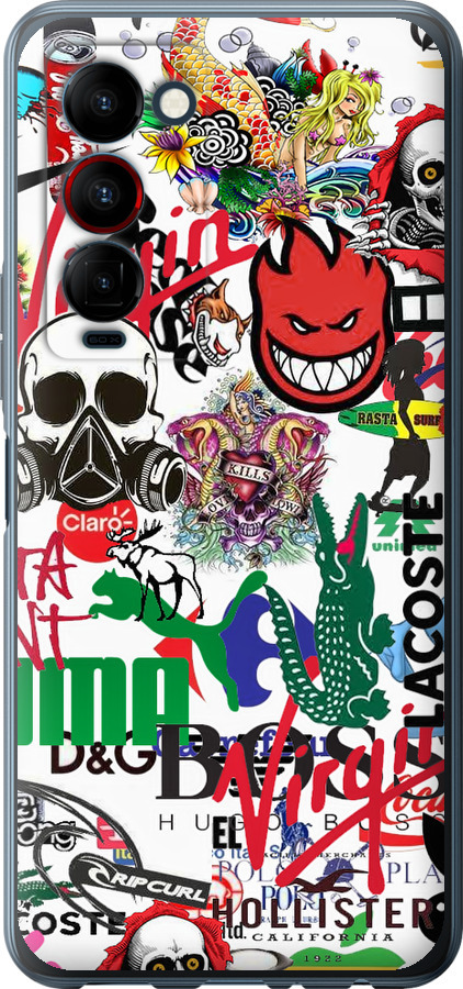 Many different logos