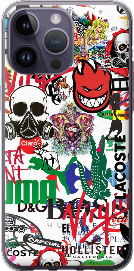 Many different logos