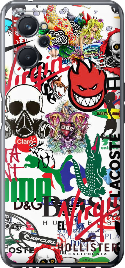Many different logos