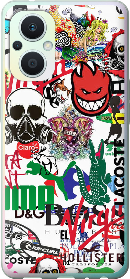 Many different logos
