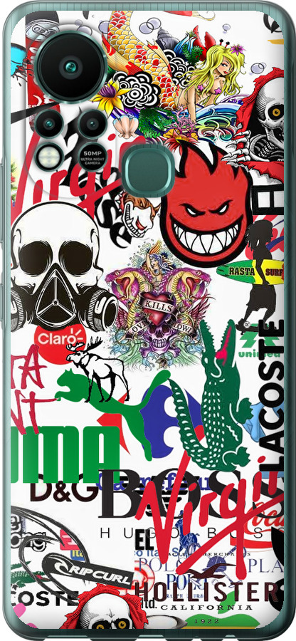 Many different logos