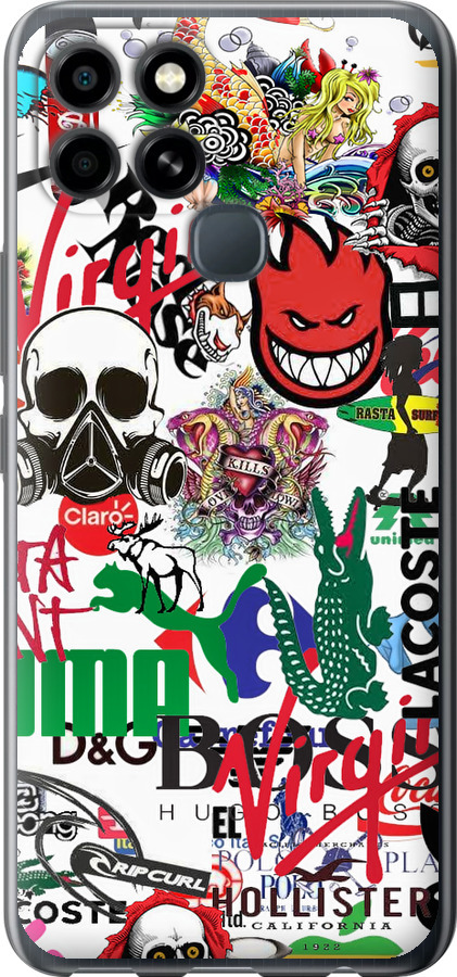 Many different logos