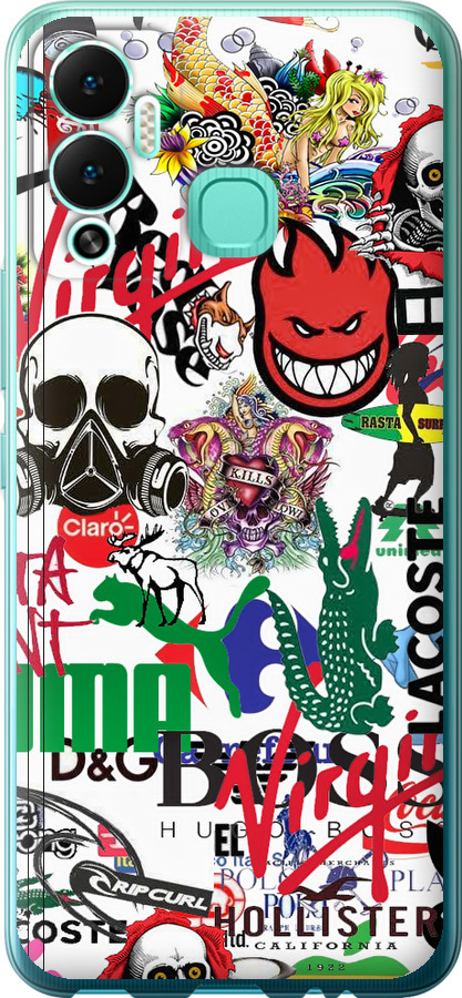 Many different logos