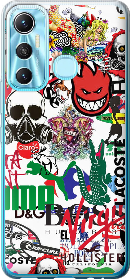 Many different logos