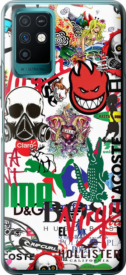 Many different logos