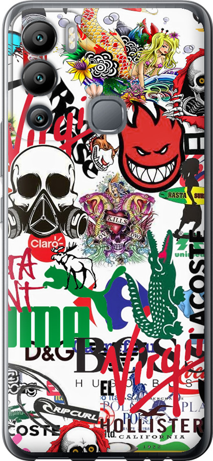 Many different logos