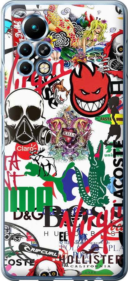 Many different logos